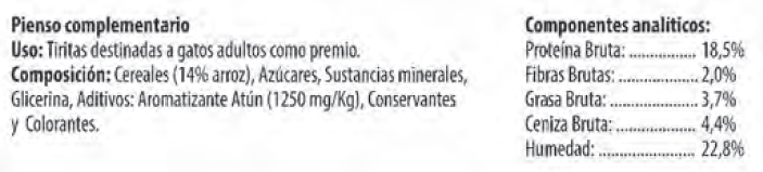 Dr. Zoo Tiritas de atún con arroz 24 uds. X 40g