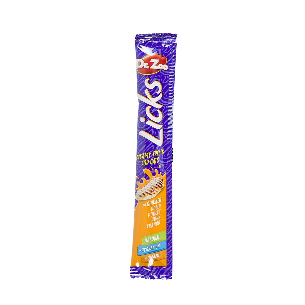 Dr Zoo Licks Pollo x 15gr x 4un
