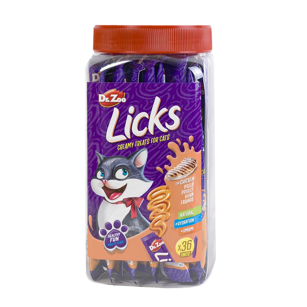 Dr. Zoo Licks pollo 8 tarros 36 uds. x 15g