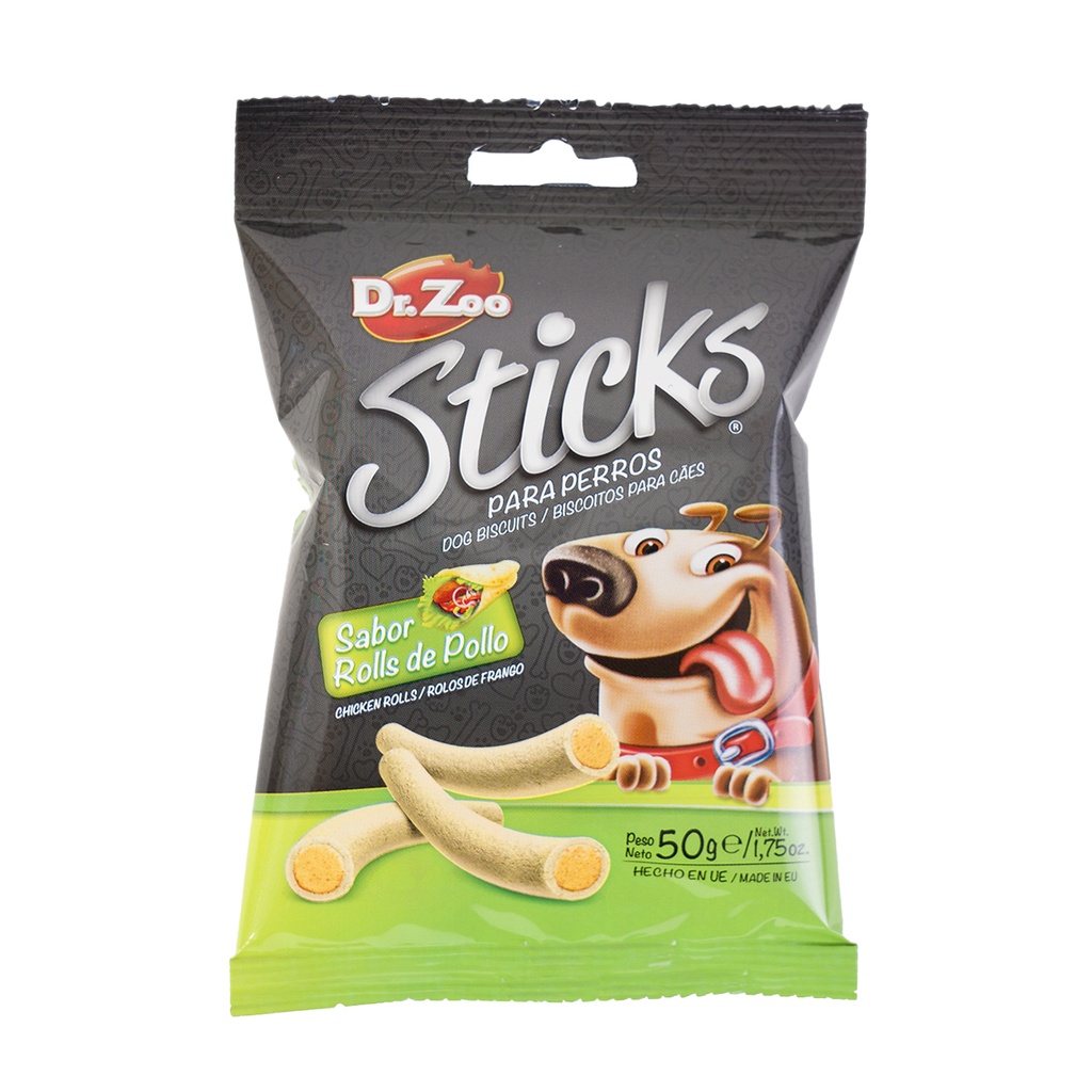 Dr. Zoo Sticks roll pollo 12 uds. x 50g 