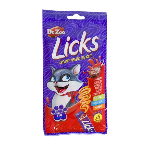 [1139812] Dr. Zoo Licks cordero x 12 sobres de  4 uds. x 15g