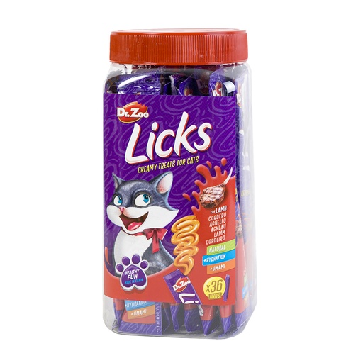 [1139908] Dr. Zoo Licks cordero 8 tarros 36 uds. x 15g